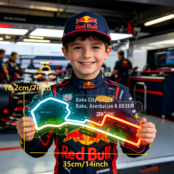 Baku City Circuit Neon Sign