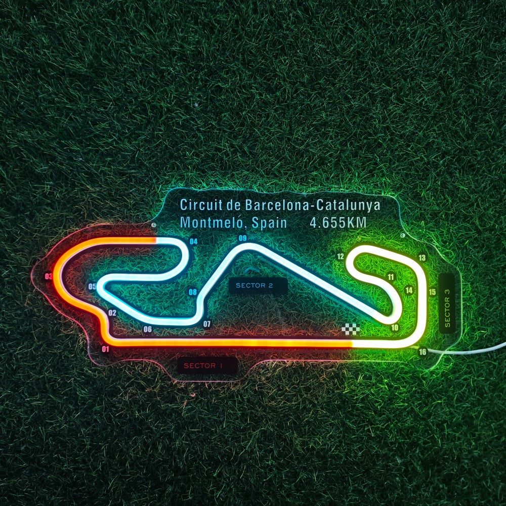 Circuit de Barcelona-Catalunya Neon Sign