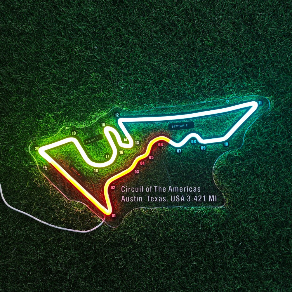 Circuit of The Americas Neon Sign