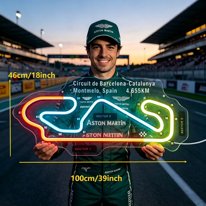 Circuit de Barcelona-Catalunya Neon Sign