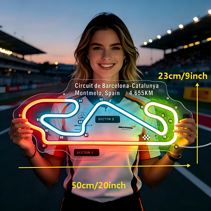 Circuit de Barcelona-Catalunya Neon Sign