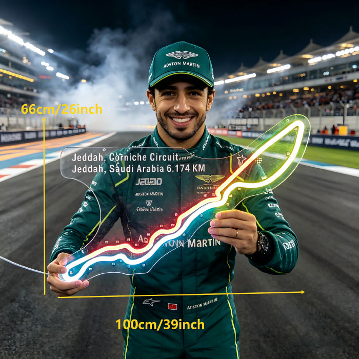 Jeddah Corniche Circuit Neon Sign