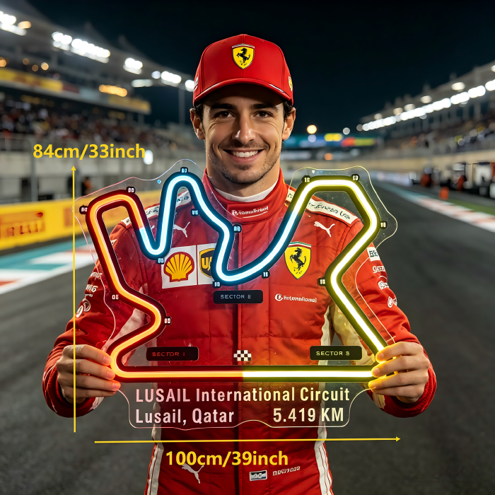 Lusail International Circuit Neon Sign