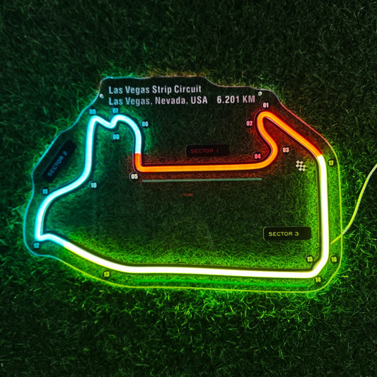 Las Vegas Strip Circuit Neon Sign