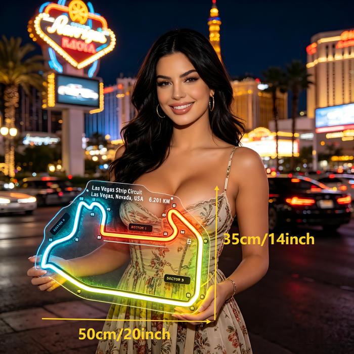 Las Vegas Strip Circuit Neon Sign