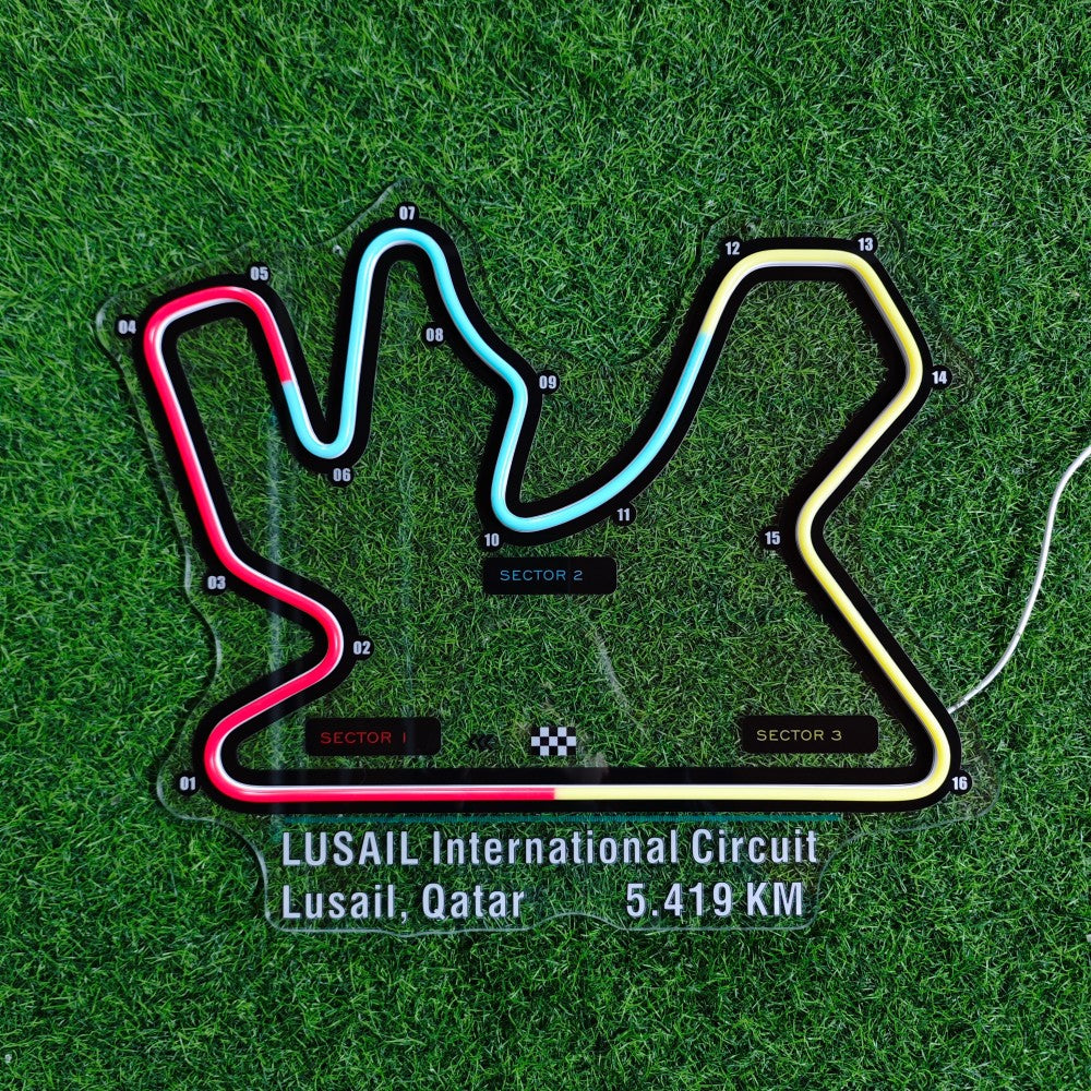 Lusail International Circuit Neon Sign