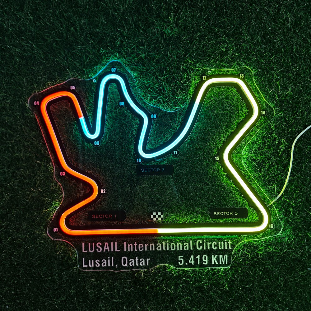 Lusail International Circuit Neon Sign