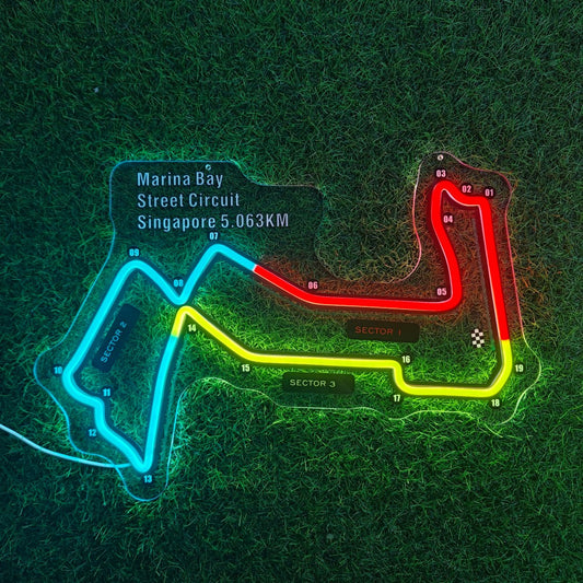 Marina Bay Street Circuit Neon Sign