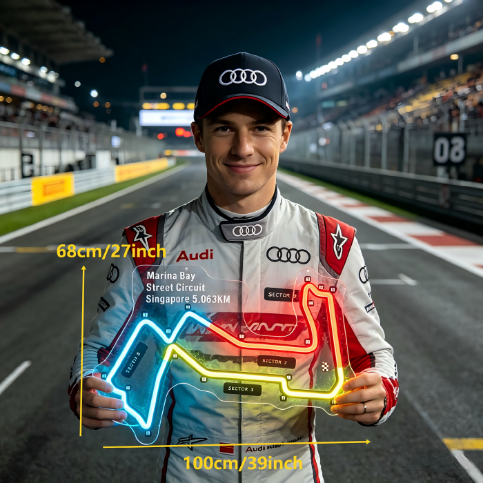 Marina Bay Street Circuit Neon Sign