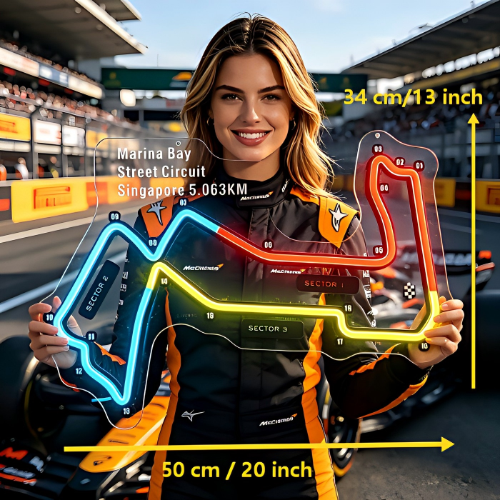 Marina Bay Street Circuit Neon Sign
