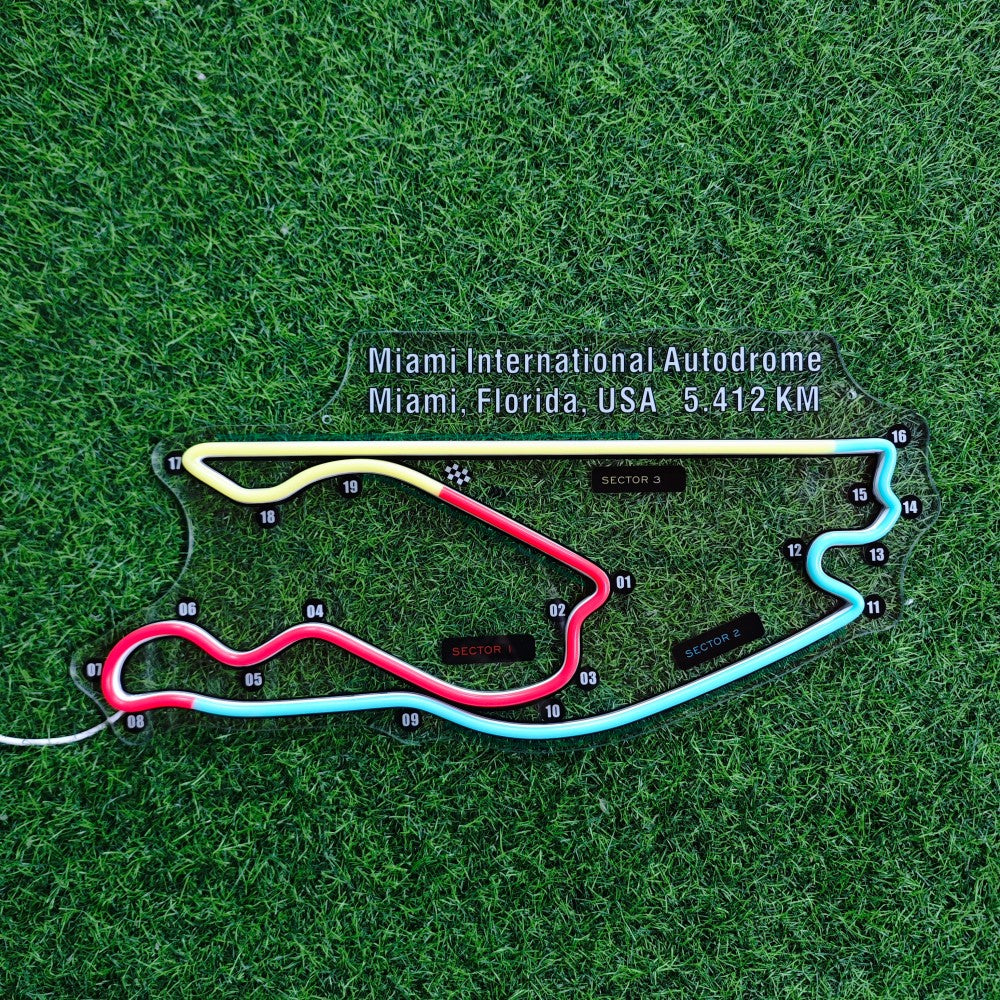 Miami International Autodrome Neon Sign