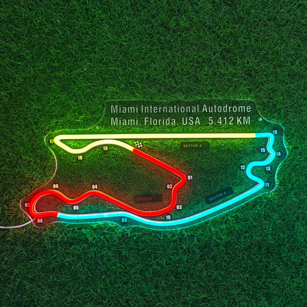 Miami International Autodrome Neon Sign