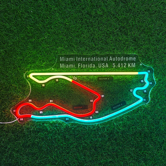 Miami International Autodrome Neon Sign