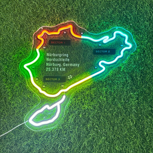 Nürburgring Nordschleife Neon Sign