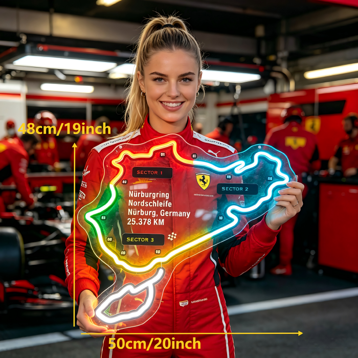 Nürburgring Nordschleife Neon Sign