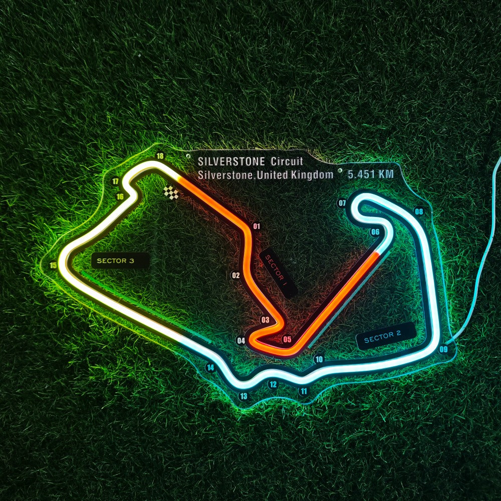 Silverstone Circuit Neon Sign